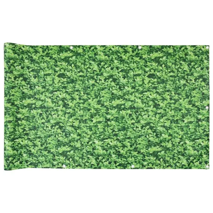 vidaXL Pantalla de privacidad de balcón PVC plantas verde 600×120 cm