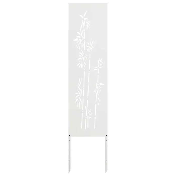 vidaXL Pantalla de Privacidad para Jardín Floral Blanco 32 x 140 cm