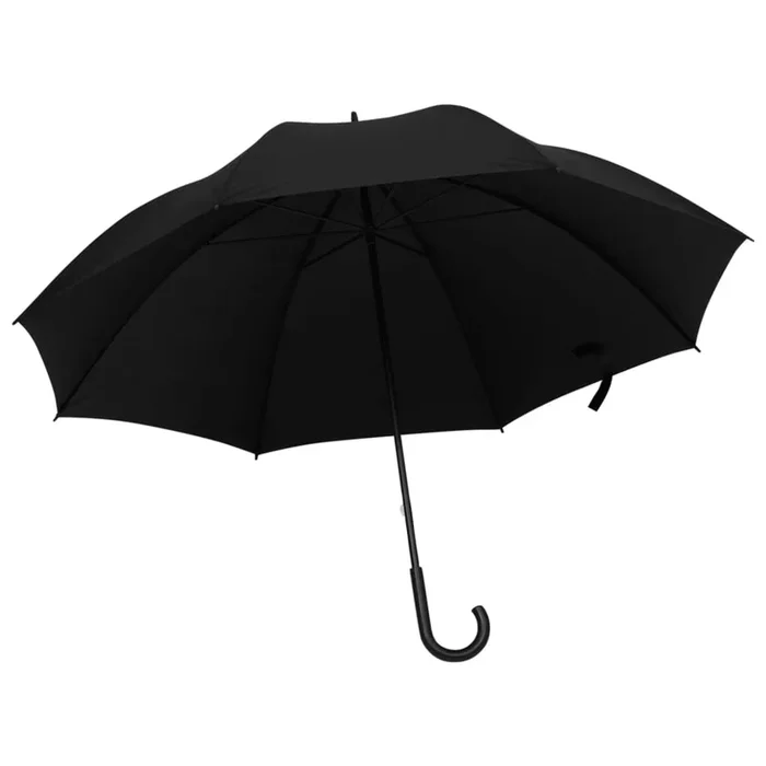 vidaXL Paraguas negro 130 cm (2)