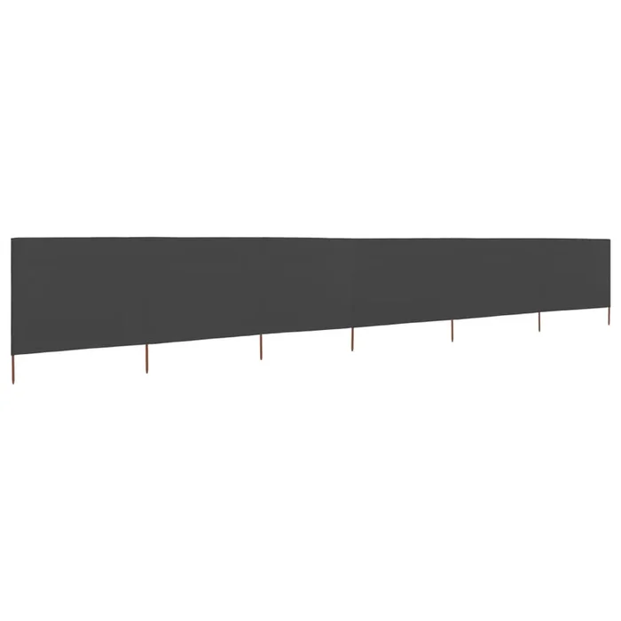 vidaXL Paravientos de playa de 6 paneles de tela 800×80 cm gris