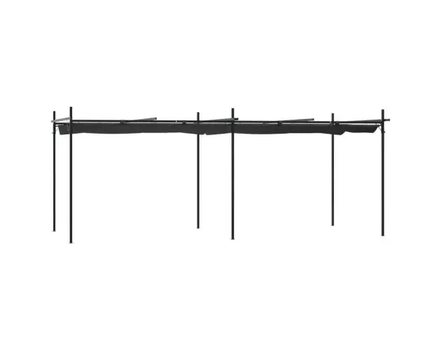 vidaXL pérgola con cubierta retráctil gris antracita 589x292x230 cm | Brico Depôt Ultimissimo Modello