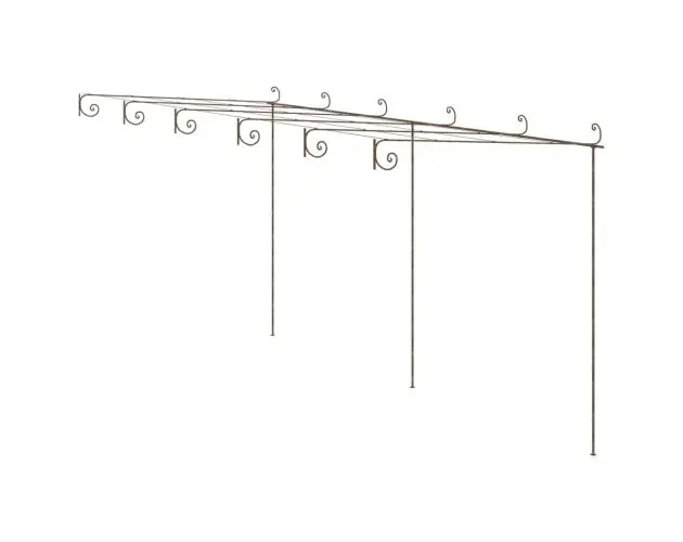 vidaXL pérgola de jardín marrón antiguo 6x3x2,5 m hierro | Brico Depôt Vendita Finale