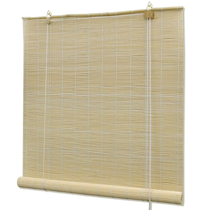 vidaXL Persiana enrollable de bambú color natural 150×160 cm