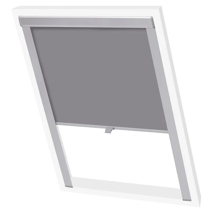 vidaXL Persiana enrollable opaca gris MK04