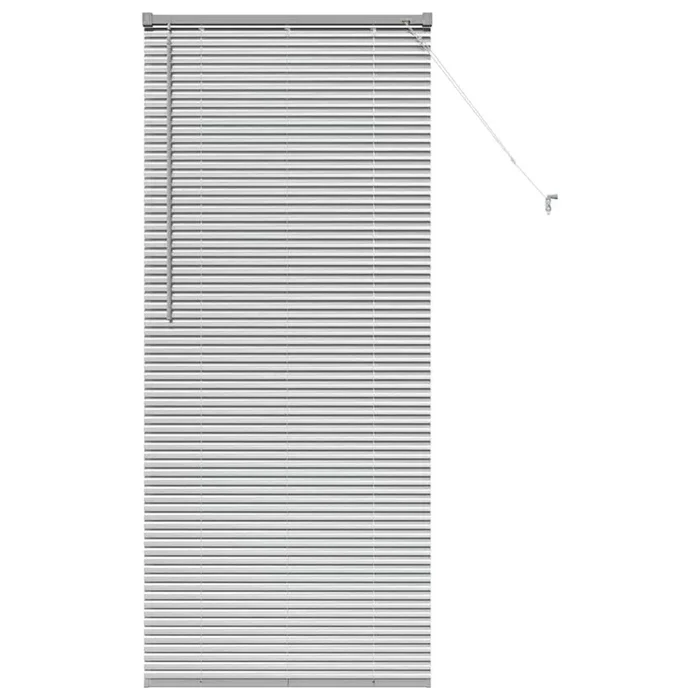 vidaXL Persiana para Ventana con cortinas Manual Plateado Aluminio (23)