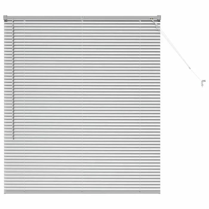 vidaXL Persiana para Ventana con cortinas Manual Plateado Aluminio (43)
