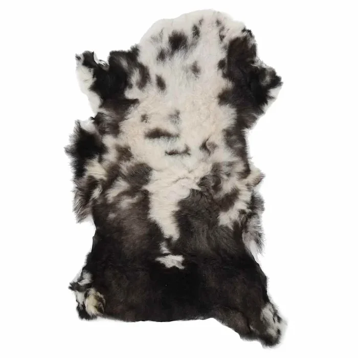 vidaXL Piel de oveja color mixto (60-70)x(90-100) cm