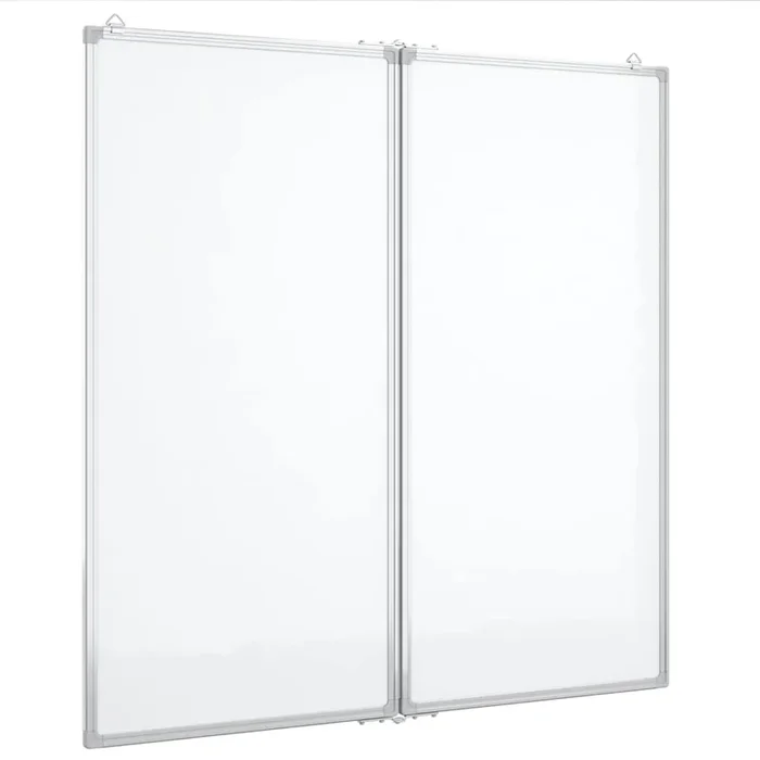 vidaXL Pizarra magnética plegable aluminio 80x80x1,7 cm