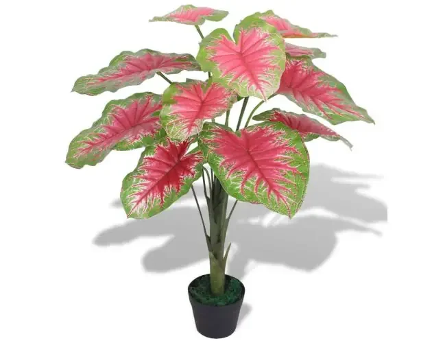vidaXL planta caladium artificial con macetero 85 cm verde | Brico Depôt Consegna Rapida