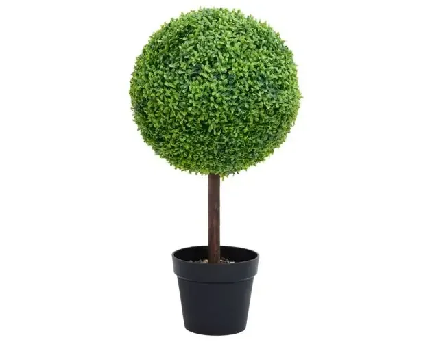 vidaXL planta de boj artificial forma de bola con maceta verde 50 cm | Brico Depôt Professionale