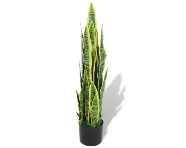 vidaXL planta sansevieria artificial con macetero 90 cm verde | Brico Depôt Spedizione Mondiale