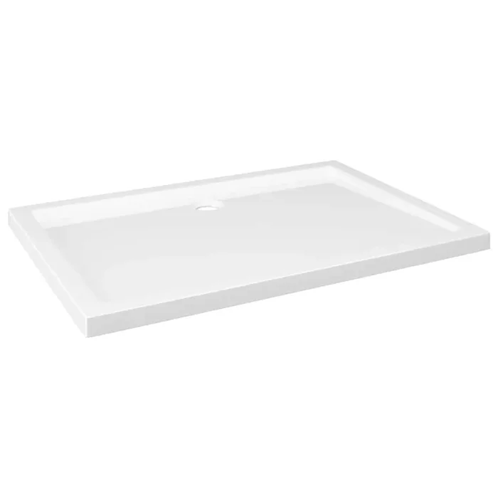 vidaXL Plato de ducha rectangular ABS blanco 70×100 cm