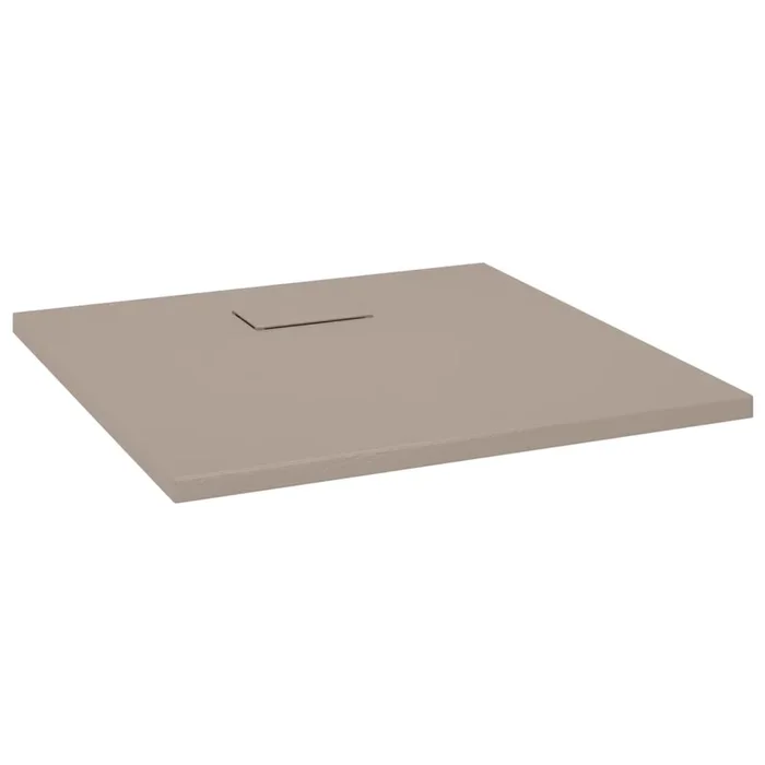 vidaXL Plato de ducha SMC marrón 80×80 cm