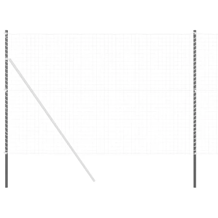 vidaXL Postes de cerca 2 pcs Gris 210 cm