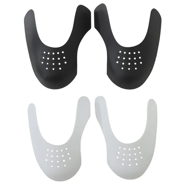 vidaXL Protectores de pliegues para zapatos 2 pares plástico EU 41-47