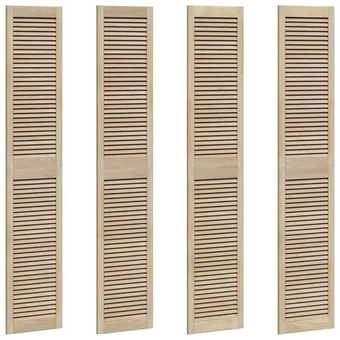 vidaXL Puerta de Armario 4 pcs Natural 140.5 x 2.1 x 49.5 cm (10)