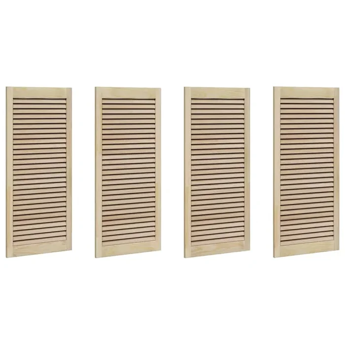 vidaXL Puerta de Armario 4 pcs Natural 140.5 x 2.1 x 49.5 cm (2)