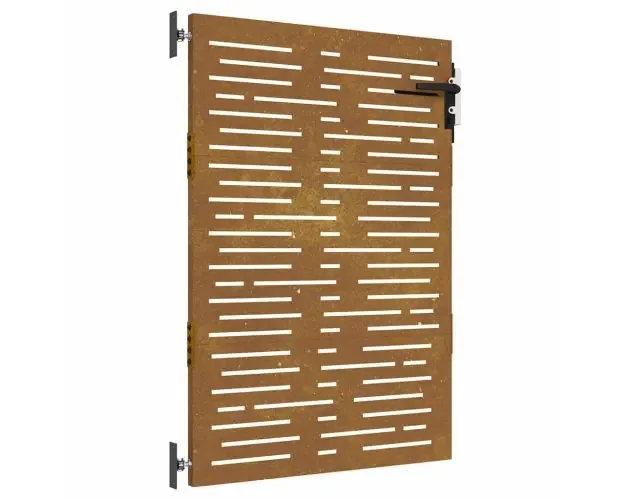 vidaXL puerta de jardín acero corten diseño cuadrado 85×125 cm | Brico Depôt Vendita Finale