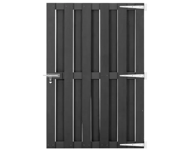 vidaXL puerta de jardín de wpc gris 100×150 cm | Brico Depôt Acquista Ora