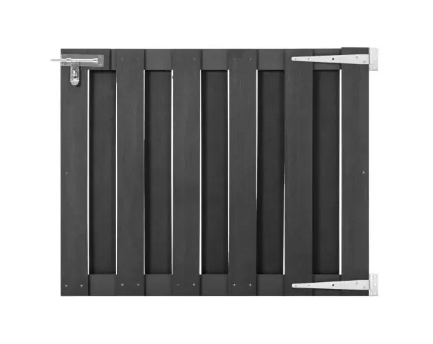 vidaXL puerta de jardín de wpc gris 100×80 cm | Brico Depôt Compra Online