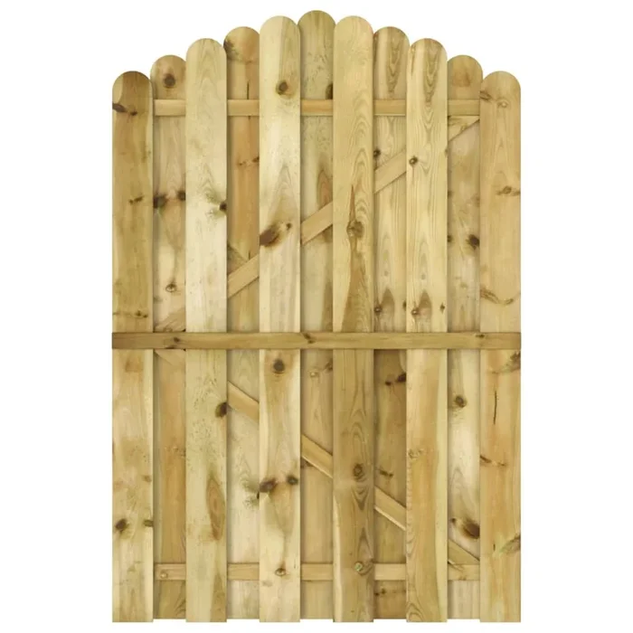 vidaXL Puerta de valla de madera de pino impregnada 100×150 cm