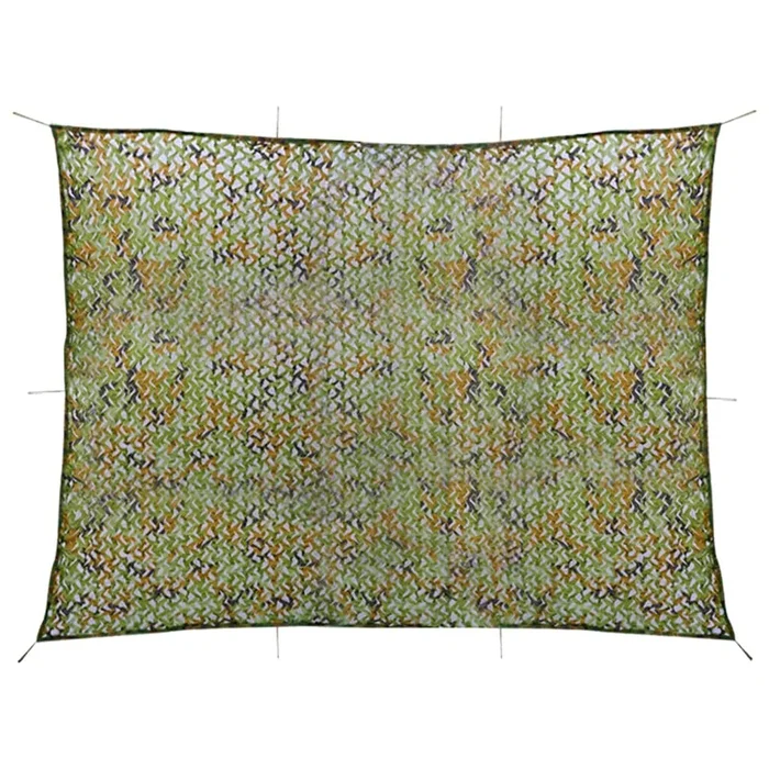 vidaXL Red de camuflaje con bolsa de almacenamiento verde 2×4 m