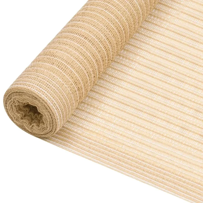 vidaXL Red de privacidad HDPE beige 2×10 m 195 g/m²