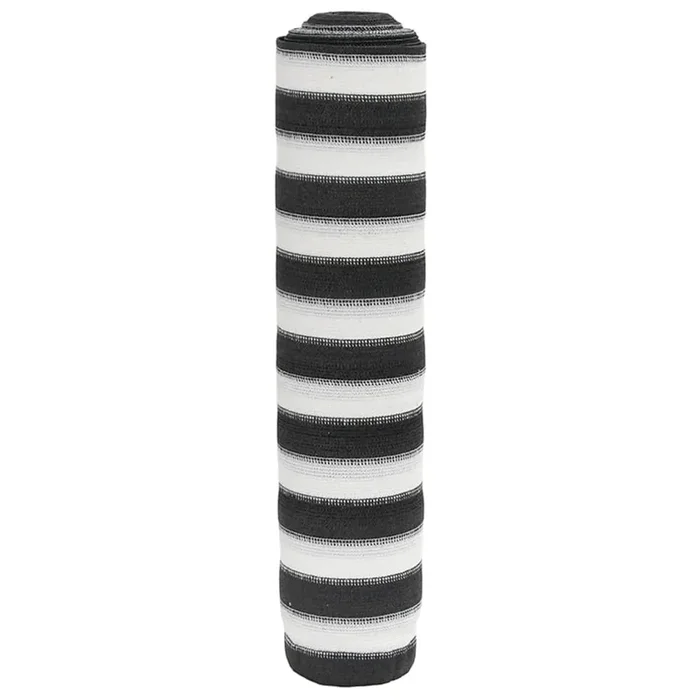 vidaXL Red de privacidad HDPE gris antracita y blanco 1,5×10 m 75 g/m²