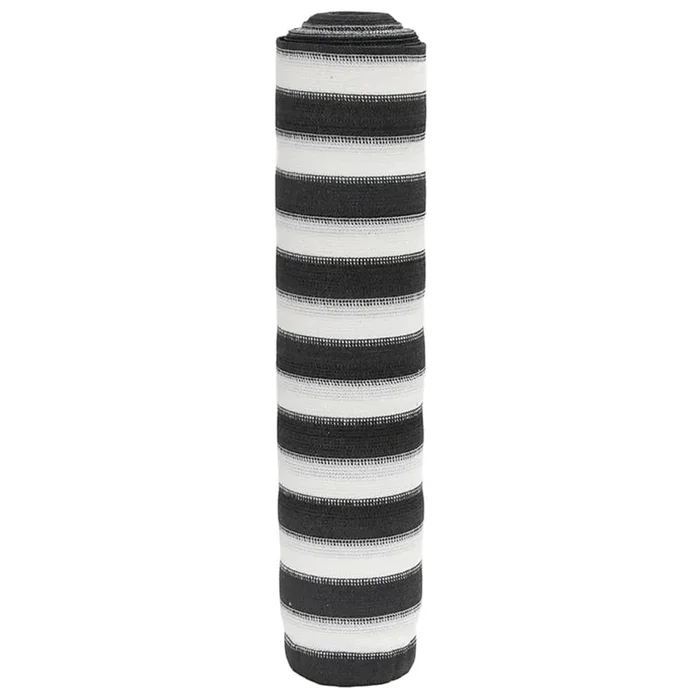 vidaXL Red de privacidad HDPE gris antracita y blanco 2×25 m 150 g/m²