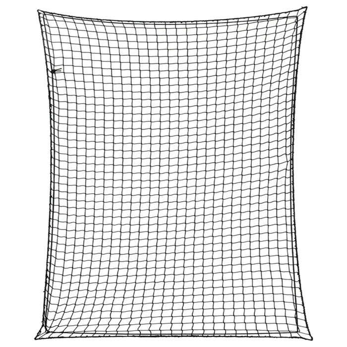 vidaXL Red de remolque con cuerda elástica PP negro 3×2,5 m