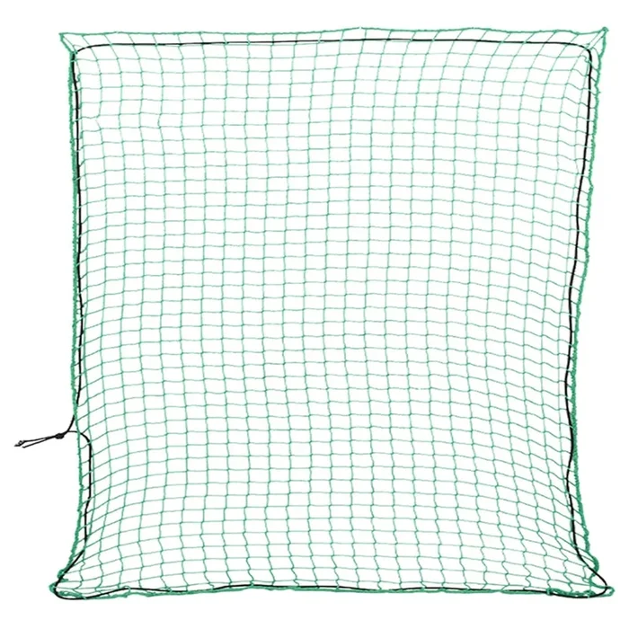 vidaXL Red de remolque con cuerda elástica PP verde 4×4 m