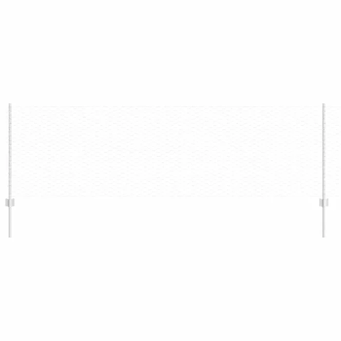 vidaXL Reja con postes Plateado 0.8 x 25 m Acero (2)