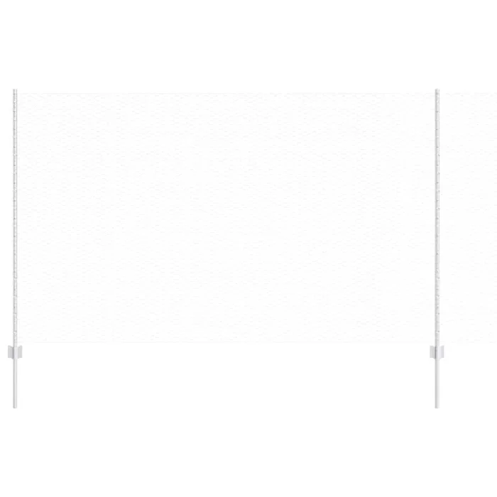 vidaXL Reja con postes Plateado 1.4 x 100 m Acero