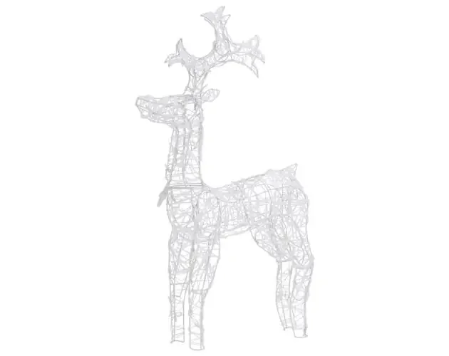 vidaXL reno de navidad 90 LEDs acrílico 60x16x100 cm | Brico Depôt Moderno