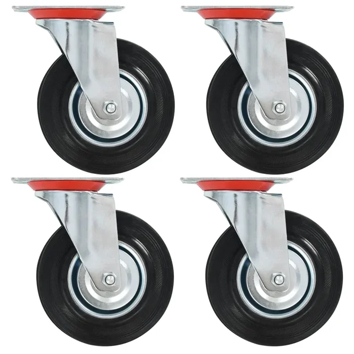 vidaXL Ruedas giratorias 4 unidades 125 mm