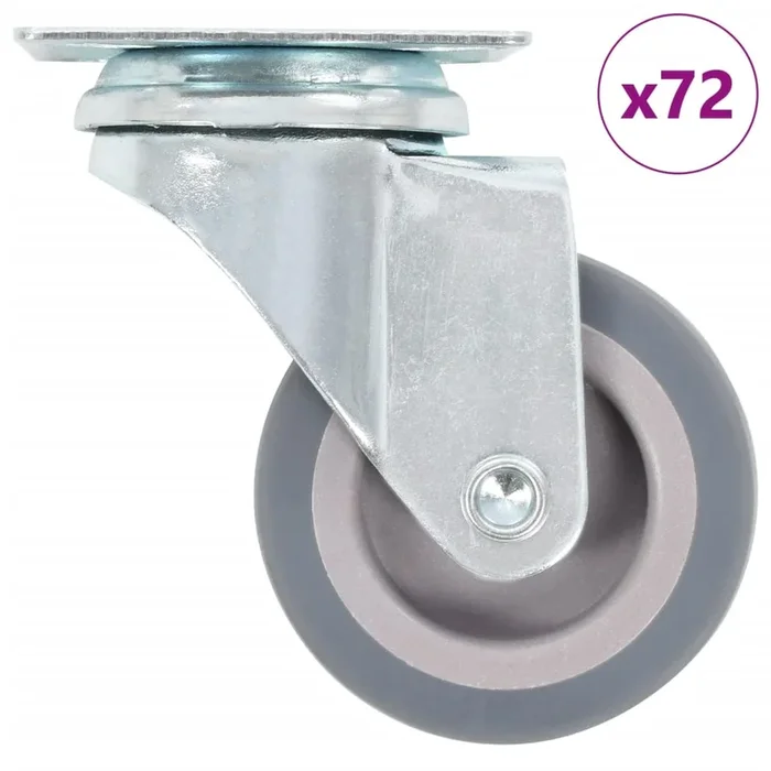 vidaXL Ruedas giratorias 72 unidades 50 mm