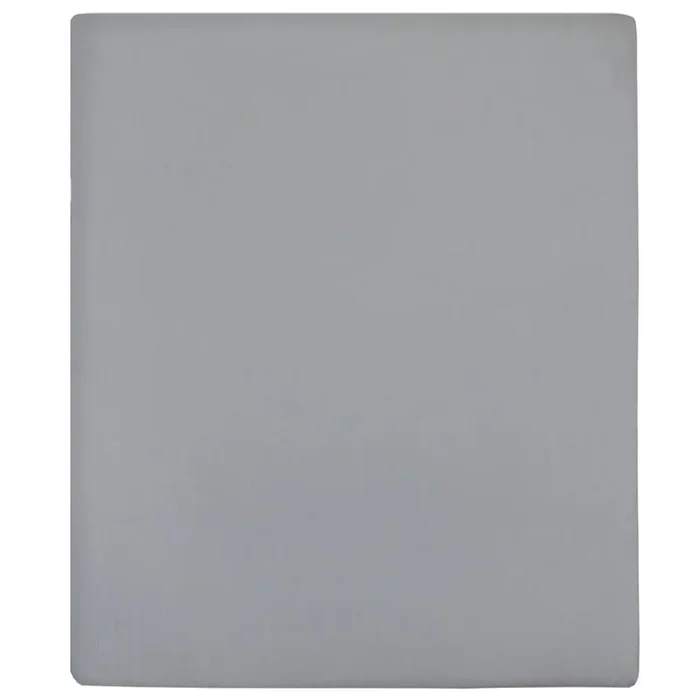 vidaXL Sábanas bajeras jersey 2 uds algodón gris 160×200 cm