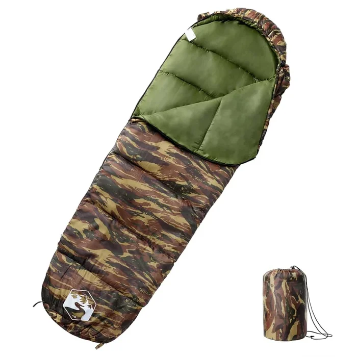vidaXL Saco de dormir tipo momia de camping para adultos 3 estaciones (11)