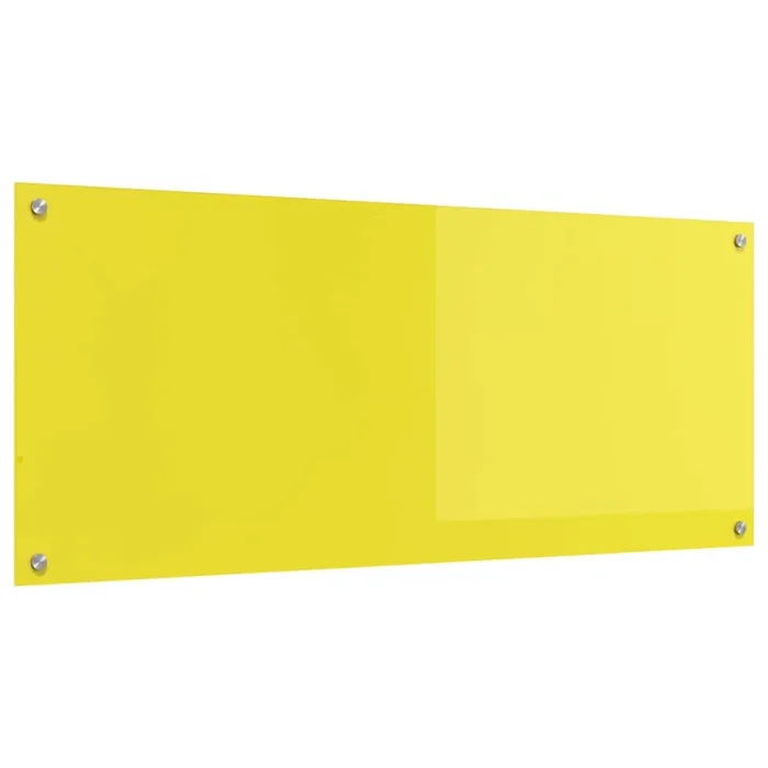 vidaXL Salpicadero de cocina Amarillo 120 x 50 x 0.6 cm