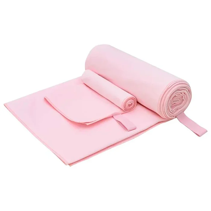 vidaXL Set de Toallas de Deportes Otro Rosa tela