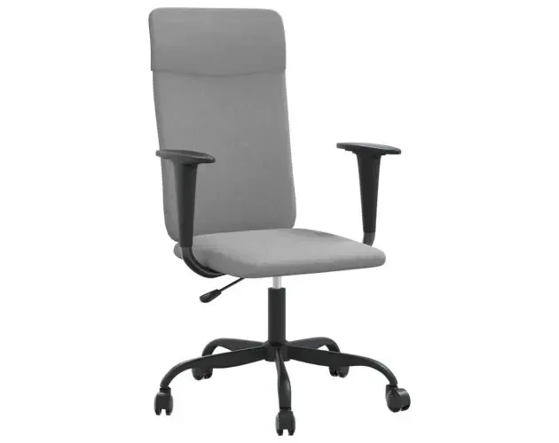 vidaXL silla de oficina altura ajustable tela gris claro | Brico Depôt Compra Oggi Stesso