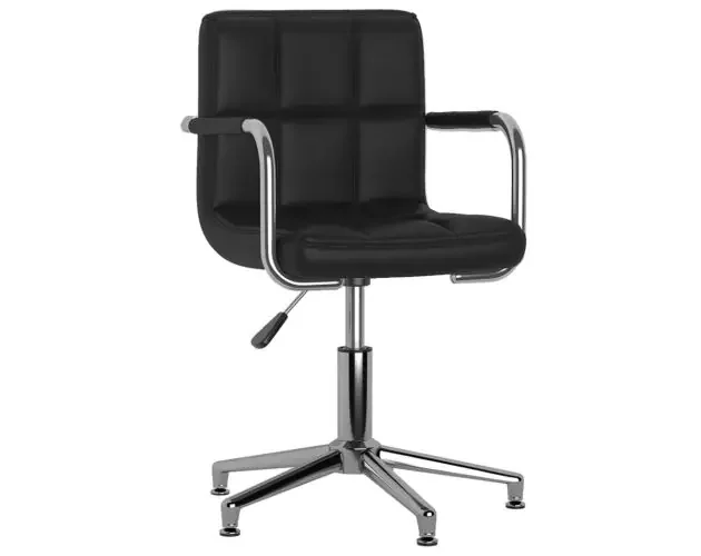 vidaXL silla de oficina giratoria de cuero sintético negro | Brico Depôt Promozione Esclusiva