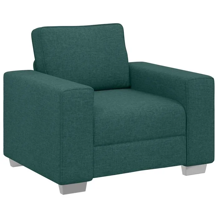 vidaXL Sofá con cojín Verde oscuro 100 x 77 x 82 cm tela