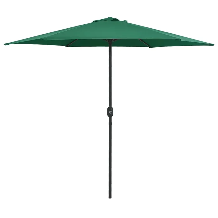 vidaXL Sombrilla de jardín con palo de aluminio verde 270×246 cm