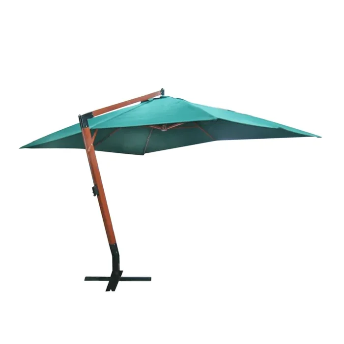 vidaXL Sombrilla flotante Melia verde 300×400 cm