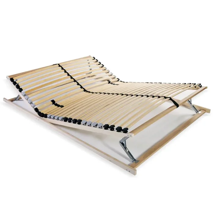 vidaXL Somier de láminas sin colchón con 28 listones 7 zonas 140x200cm (2)