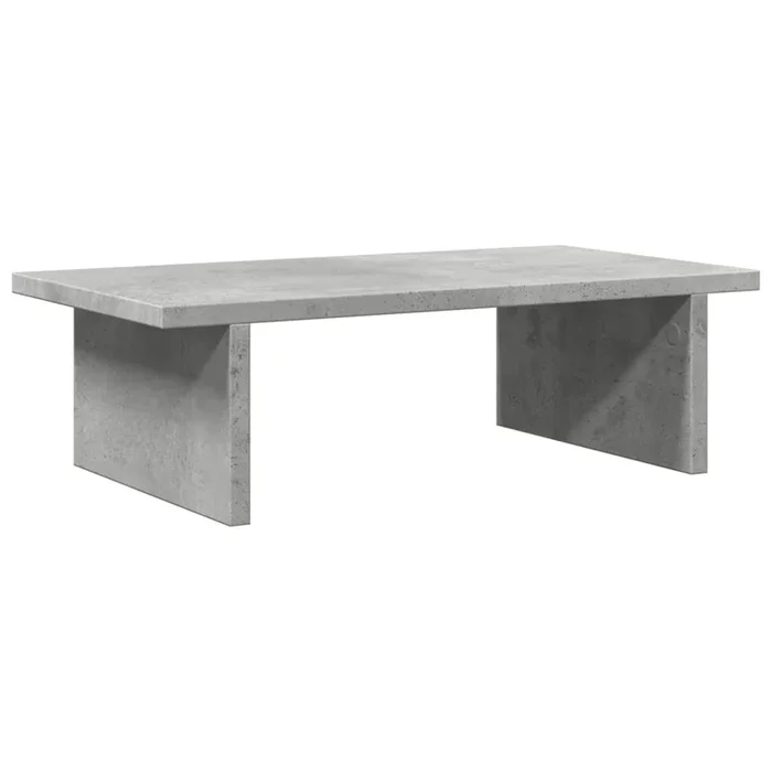 vidaXL Soporte de pantalla madera ingeniería gris hormigón 50x27x15 cm