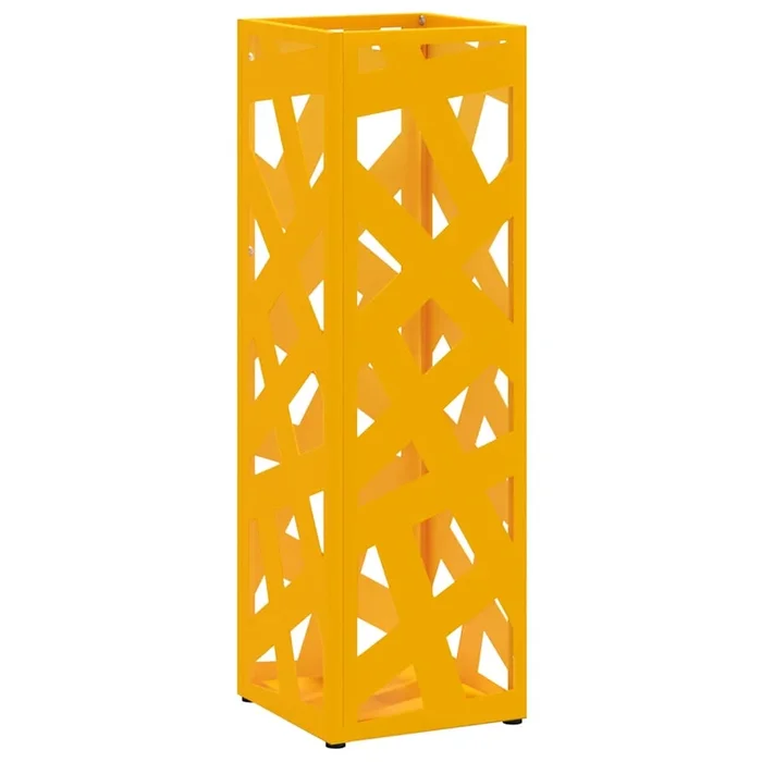 vidaXL Soporte para sombrilla Mostaza 15.5 x 15.5 x 49 cm Metal