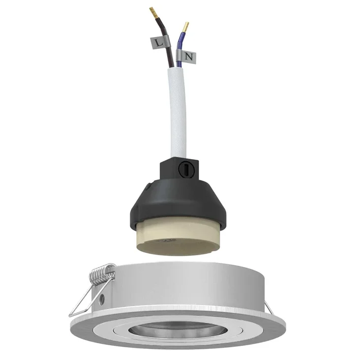 vidaXL Spotlights con focos Plateado 9 x 9 x cm Aluminio