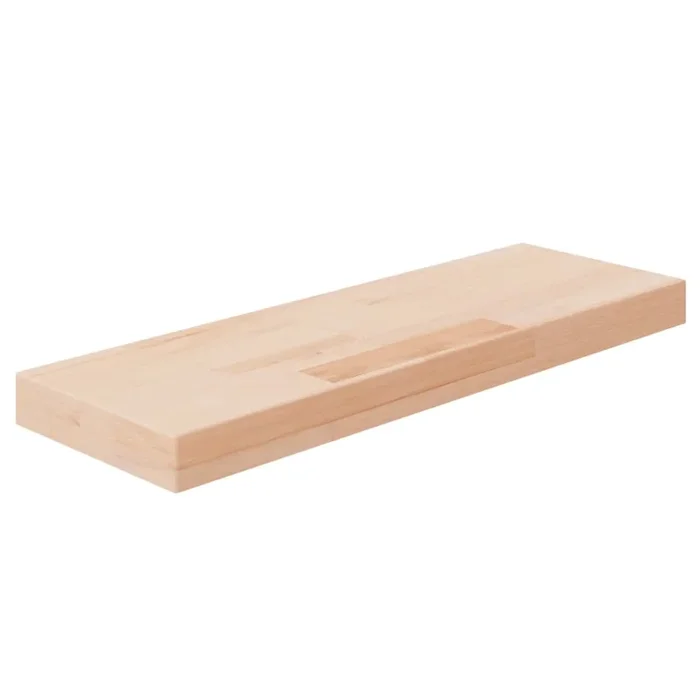 vidaXL Tabla de estantería madera maciza roble sin tratar 60x20x4 cm